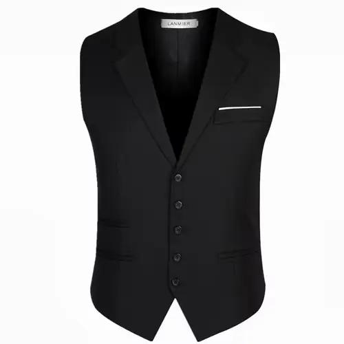 Robe Gilets pour hommes Slim Fit Hommes trempé glaMale Gilet Zones me Casual fibrFormal Business Jac