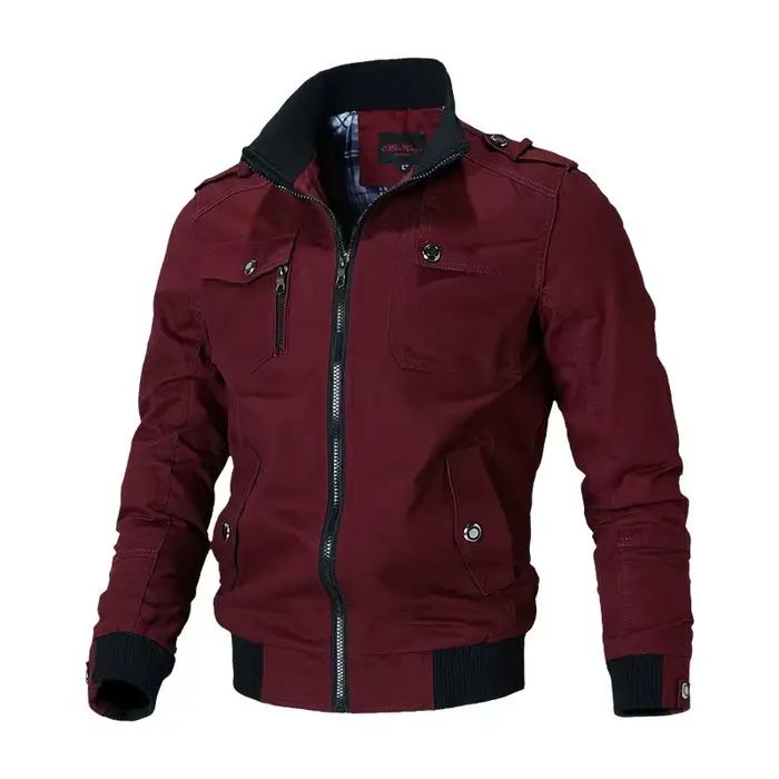 Veste Homme Automne 2026 Décontractée Coupe Slim Style Utilitaire 95% Coton
