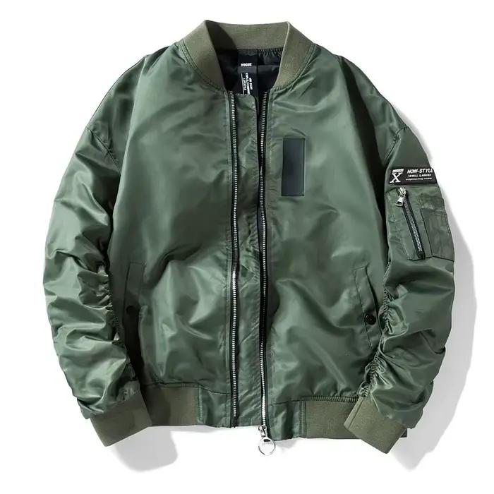 Veste décontractée en nylon pour homme, style baseball, printemps-automne, manteau de pilote tendanc