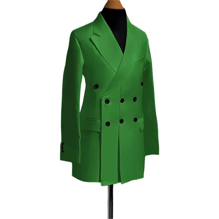Blazer pour hommes, veste simple de smoking de mariage, vêtements à la mode, Design à Double boutonn