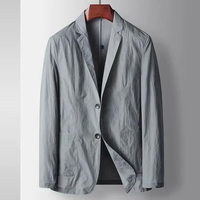 Costume noir pour hommes, petit costume fin, vêtements d'affaires décontractés, tendance, simple oue