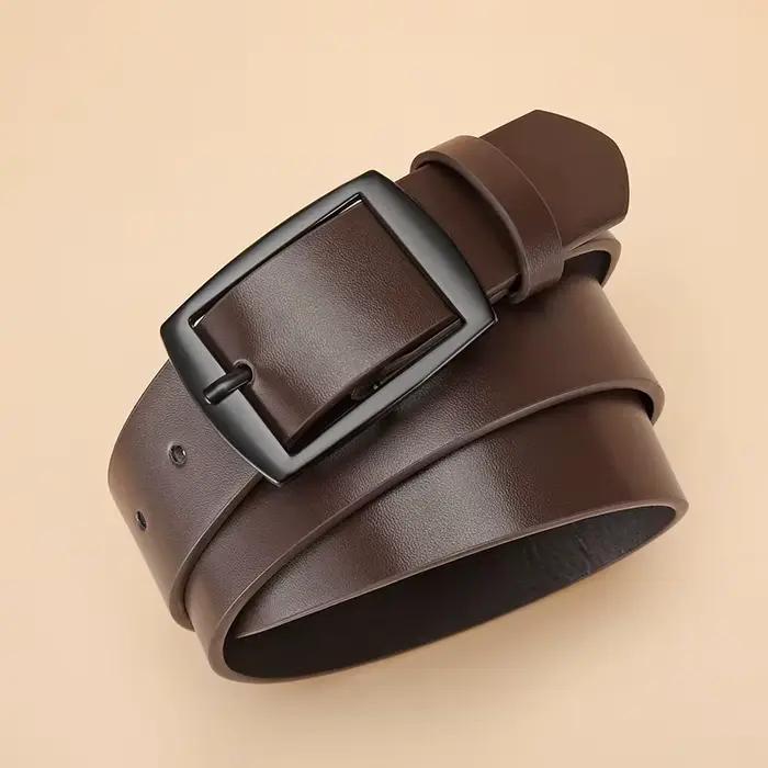 Nouvelle ceinture de luxe pour hommes ceinture en cuir PU boucle ardillon en métal de haute qualité 