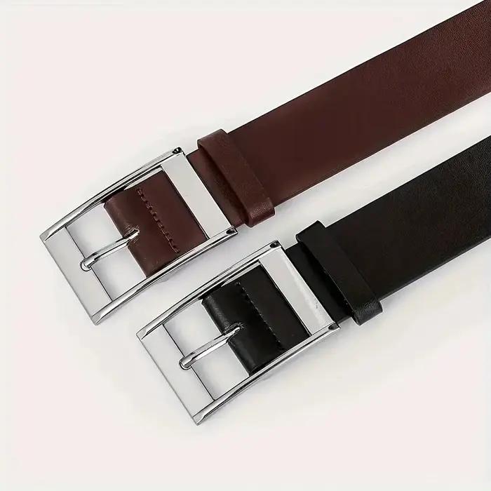 Nouvelle ceinture de luxe pour hommes ceinture en cuir PU boucle ardillon en métal de haute qualité 