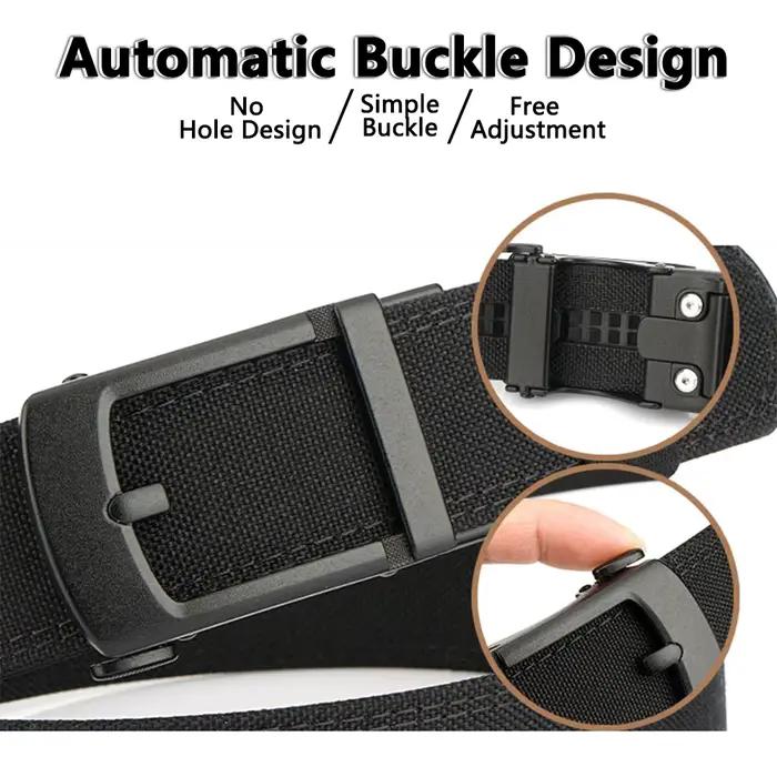 TUSHI nouvelle ceinture militaire pour hommes en Nylon robuste boucle automatique en métal ceinture 