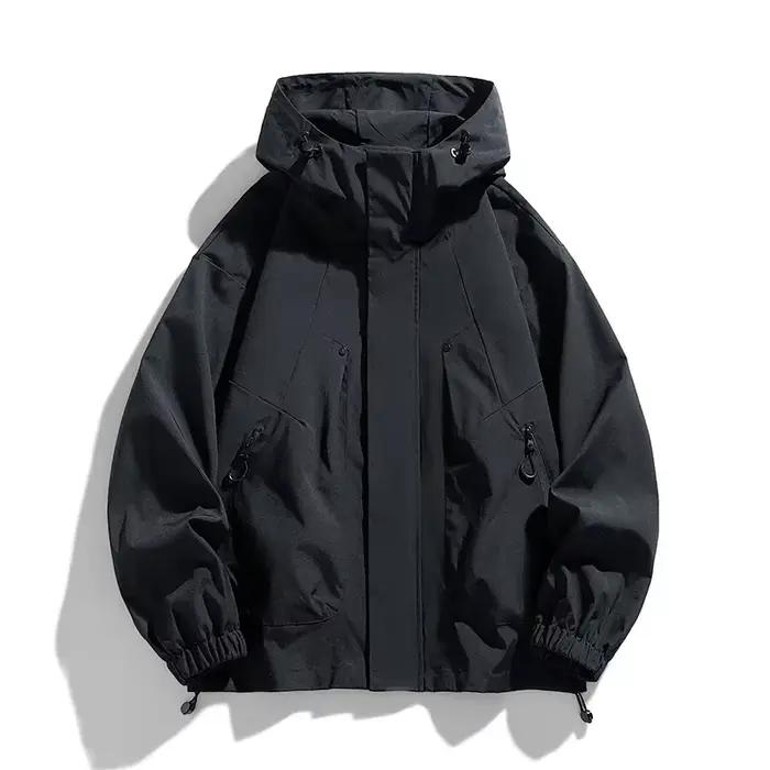 Veste imperméable homme, veste softshell pour le camping et la randonnée en plein air, coupe-vent, g