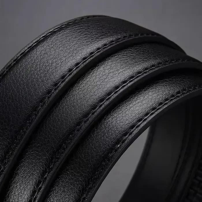 Ceinture à clic pour hommes, marque de luxe de styliste, ceintures en cuir véritable pour jeans, bou