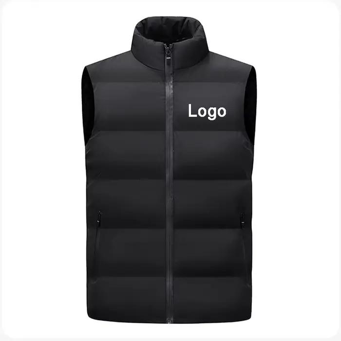 Gilet sans manches personnalisé avec fermeture éclair pour homme, design tendance, coupe-vent, mante