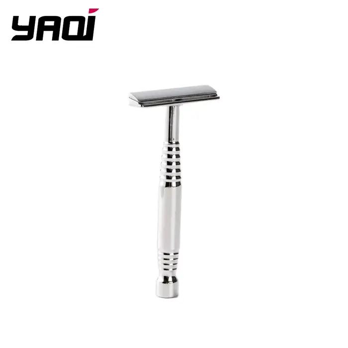 YAQI Romulus – rasoir de sécurité pour hommes, lame AC en acier inoxydable 316, poli, à un seul bord