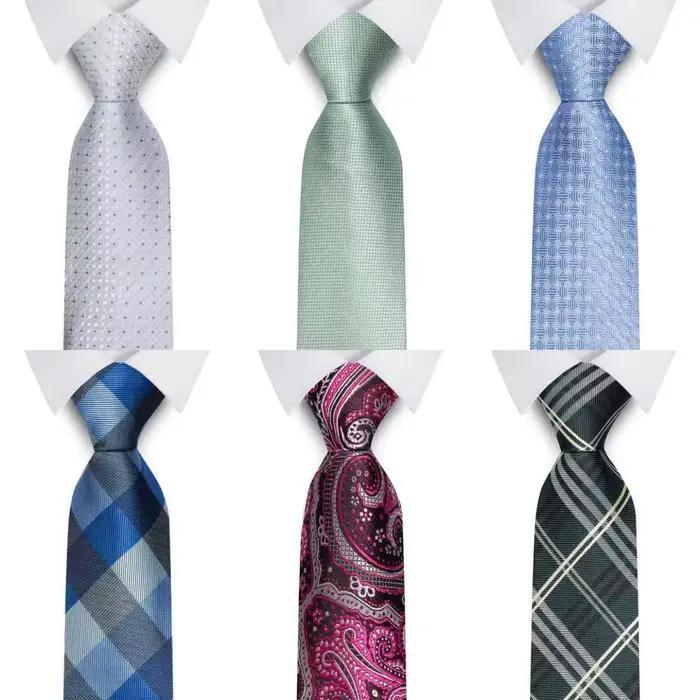 1 cravate de costume pour homme à motif géométrique/paisley