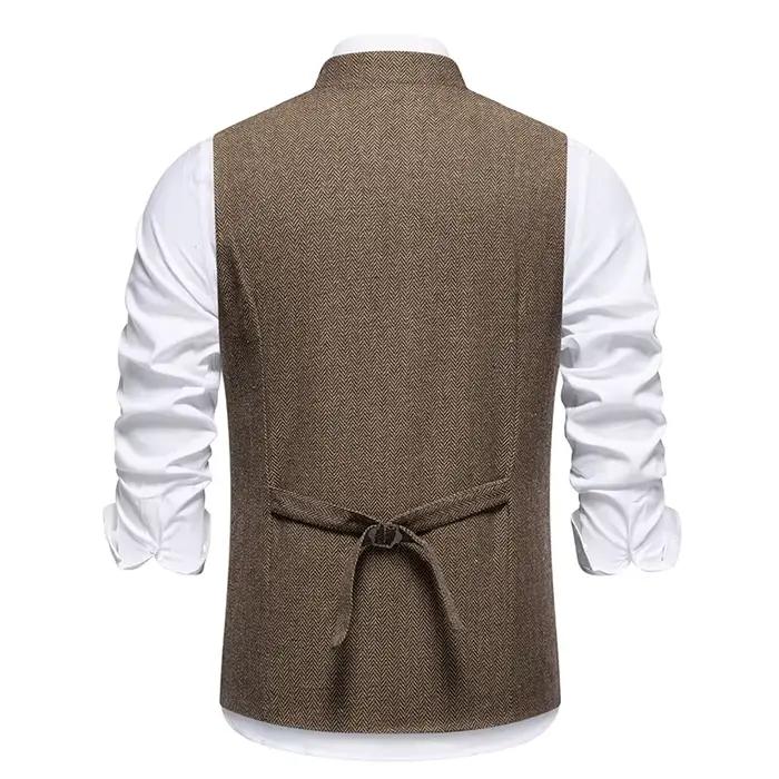 Gilet vintage à chevrons pour hommes
