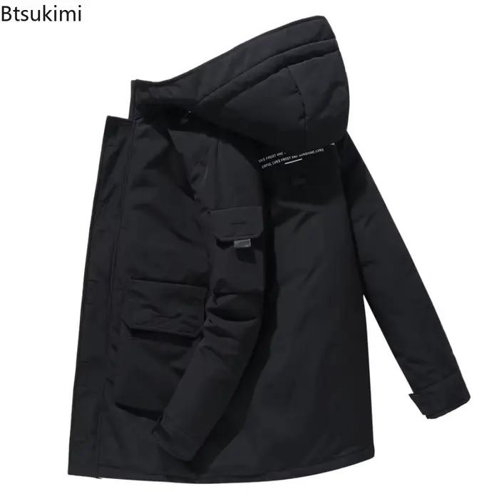 Vestes longues en coton pour hommes