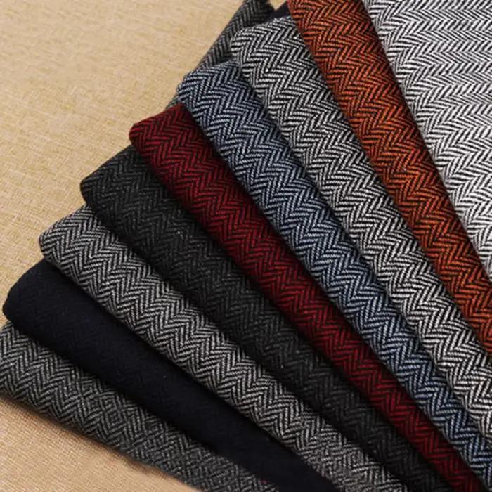 Costume d'hiver en Tweed de laine grise pour hommes
