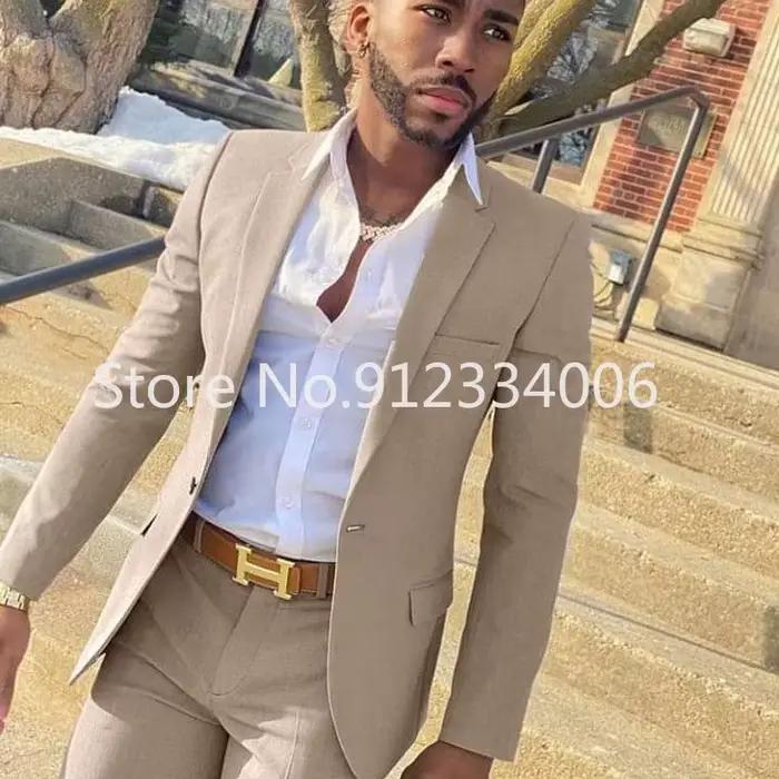 Costume Beige 2 pièces pour hommes