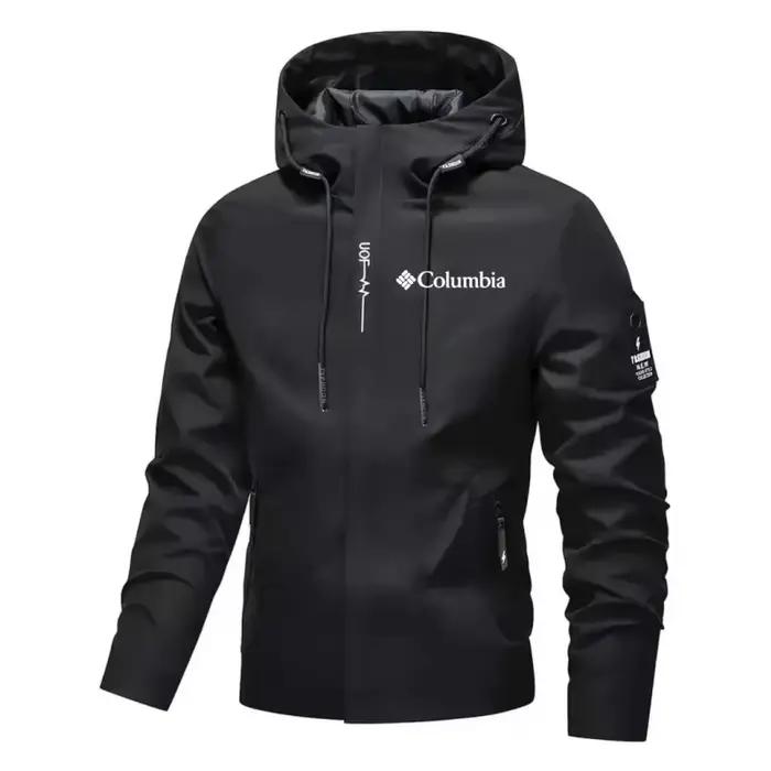 Veste de cyclisme imperméable et légère à capuche pour homme style urbain randonnée coupe-vent loisirs en extérieur