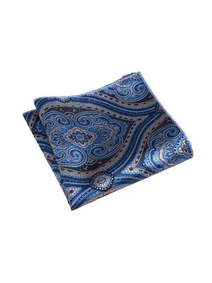 Mouchoir de poche rétro britannique en polyester pour costume homme style sport élégant à offrir pour occasions spéciales