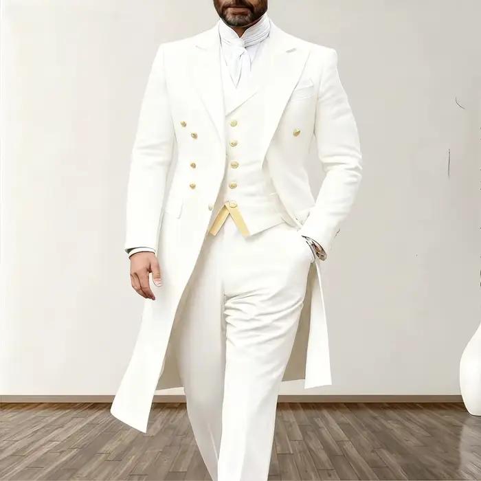 Costume de mariage bleu pour homme