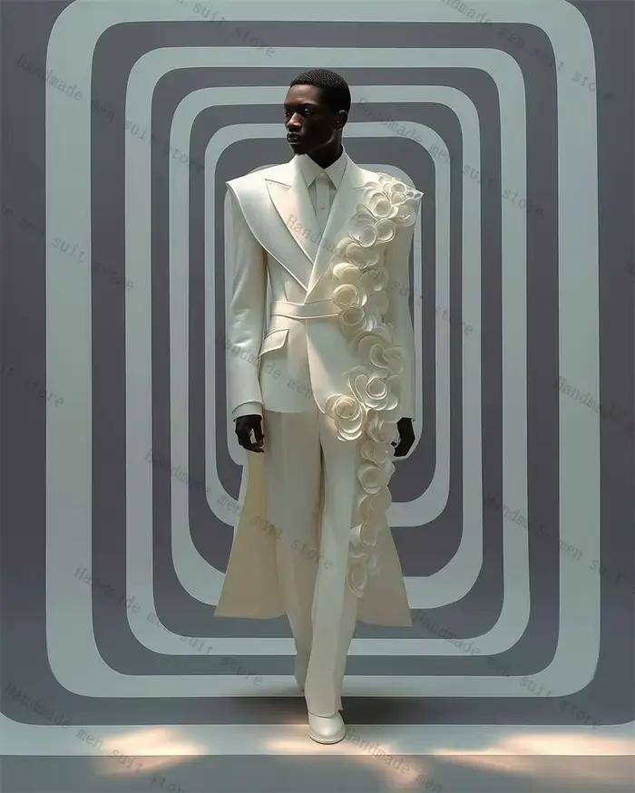 Costumes de marié blancs pour hommes