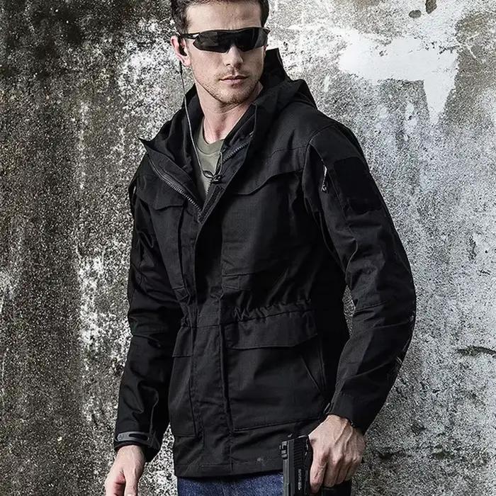 Vestes tactiques hommes veste coupe-vent imperméable mâle manteau à capuche en plein air pêche/Trekking