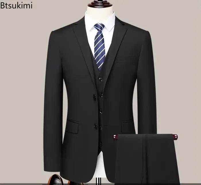 Costume d'affaires coupe cintrée pour hommes