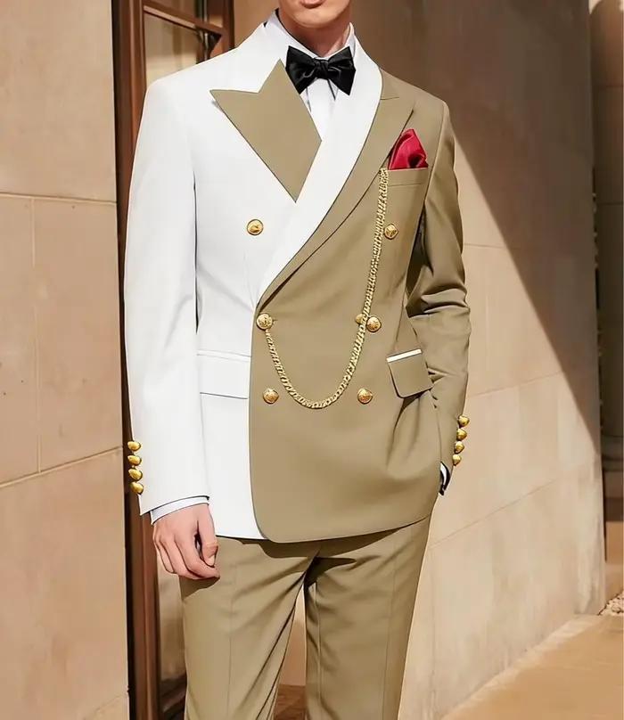 Costume de smoking 2 pièces pour homme