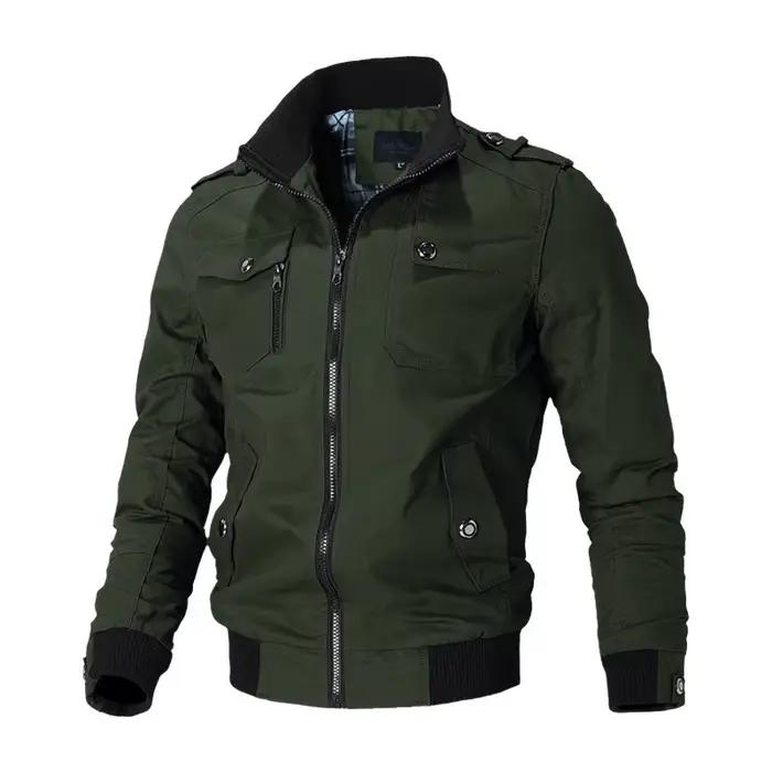 Veste Homme Automne 2026 Décontractée Coupe Slim Style Utilitaire 95% Coton