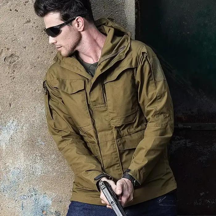 Vestes tactiques hommes veste coupe-vent imperméable mâle manteau à capuche en plein air pêche/Trekking