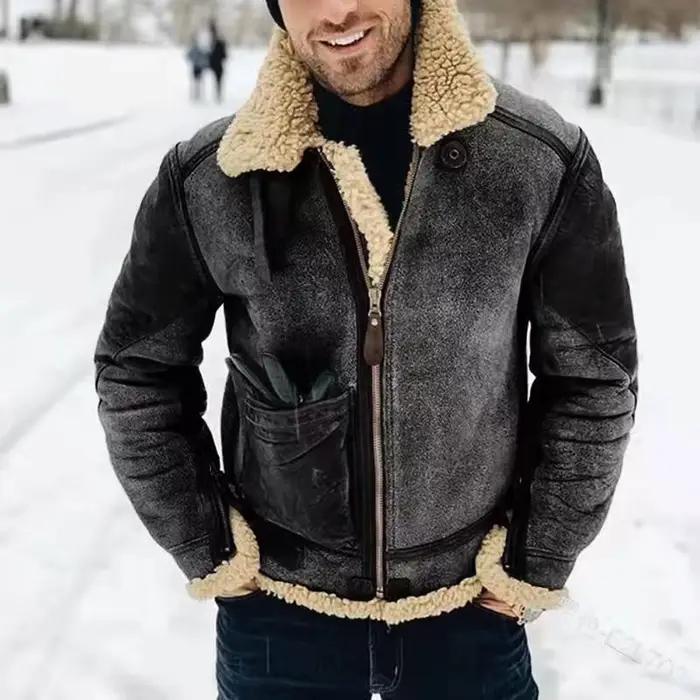 Vestes en laine à manches longues pour hommes