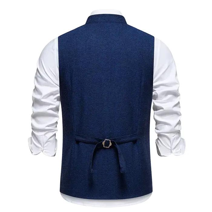Gilet vintage à chevrons pour hommes
