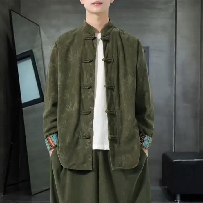 Veste en velours côtelé pour homme