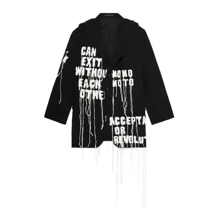 Veste de costume brodée pour homme
