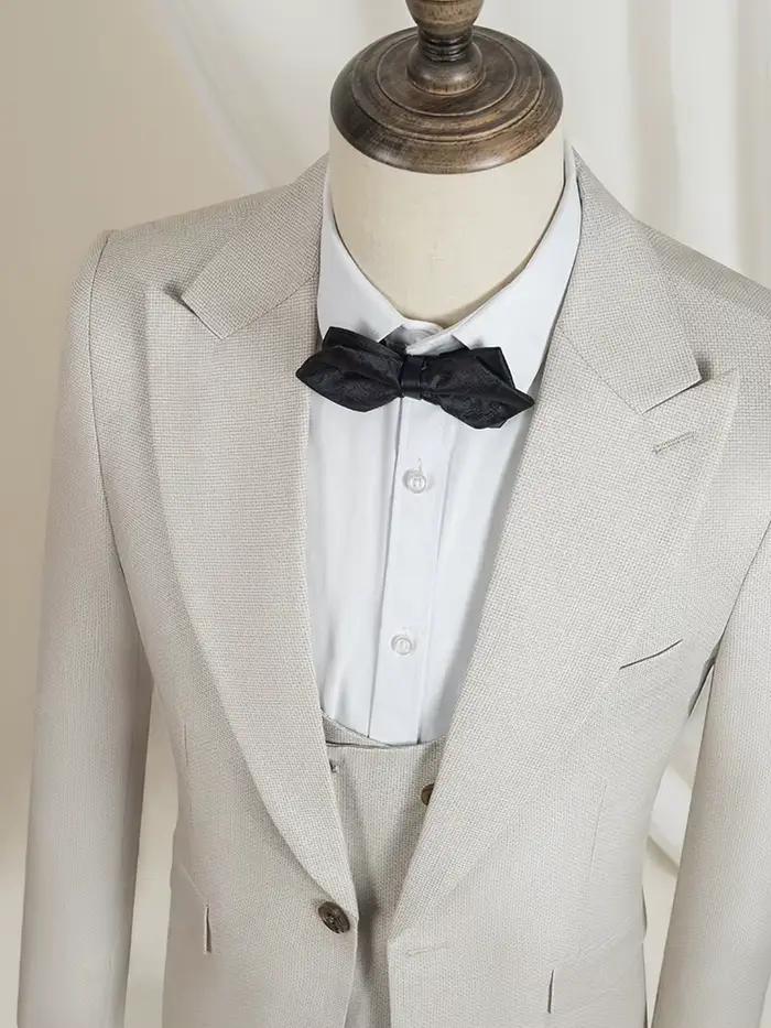 Costume Homme de Luxe Haute Qualité Coupe Slim pour Mariage
