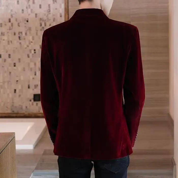 Blazer en velours décontracté et élégant MIHIAR pour homme, occasions spéciales et vie professionnelle