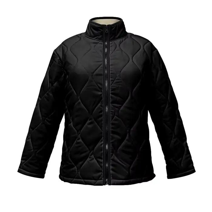 Veste matelassée SOSHIRL élégante avec col montant et fermeture éclair pour femmes, idéale pour les occasions hivernales et quotidiennes