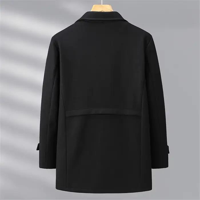 Veste en laine hommes grande taille 12XL couleur unie vestes manteaux