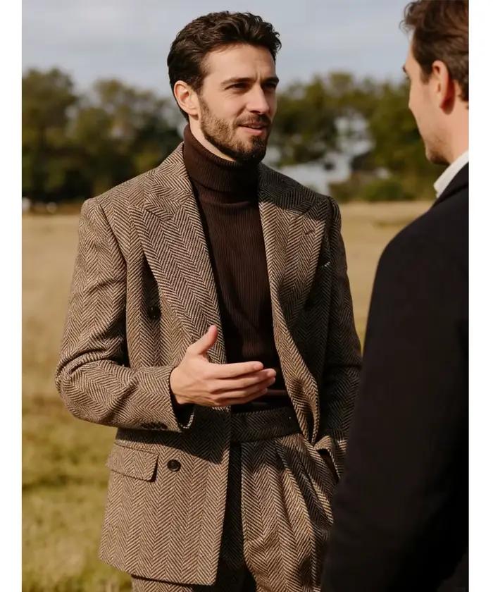 Costume à chevrons pour hommes