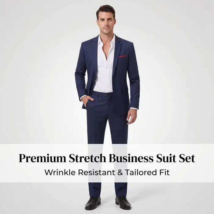 Ensembles de costumes élégants pour hommes - Ensemble de smoking ajusté pour mariages et occasions formelles - Costume de marié pour homme