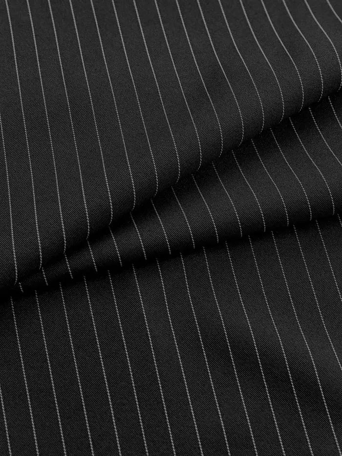 Pantalon de costume rayé décontracté pour hommes