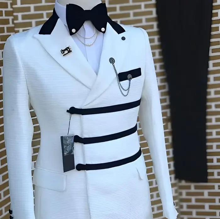 Costumes de mariage blancs pour hommes