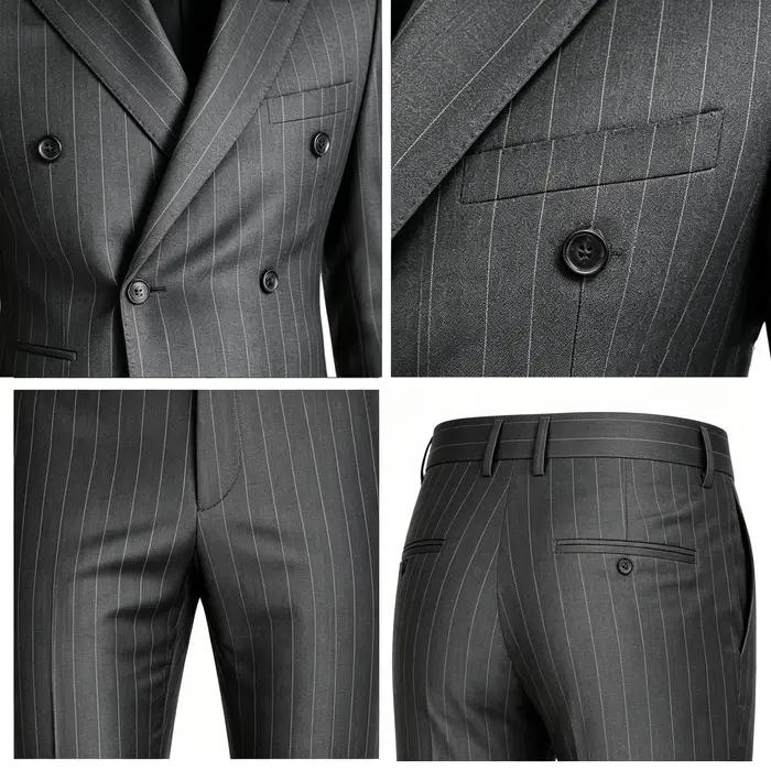 Costumes de créateur rayés pour hommes