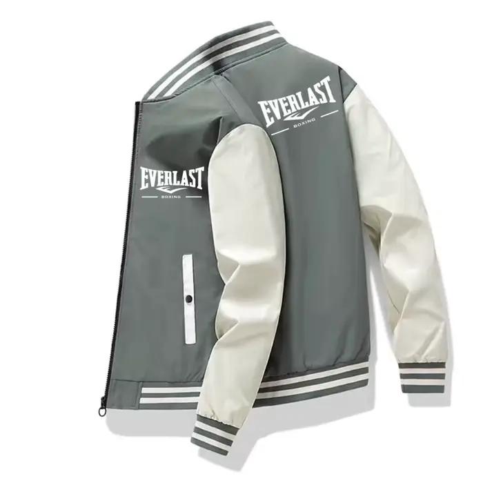 Blouson de baseball classique pour homme Printemps/Été 2026 – Veste décontractée à col montant style bomber léger
