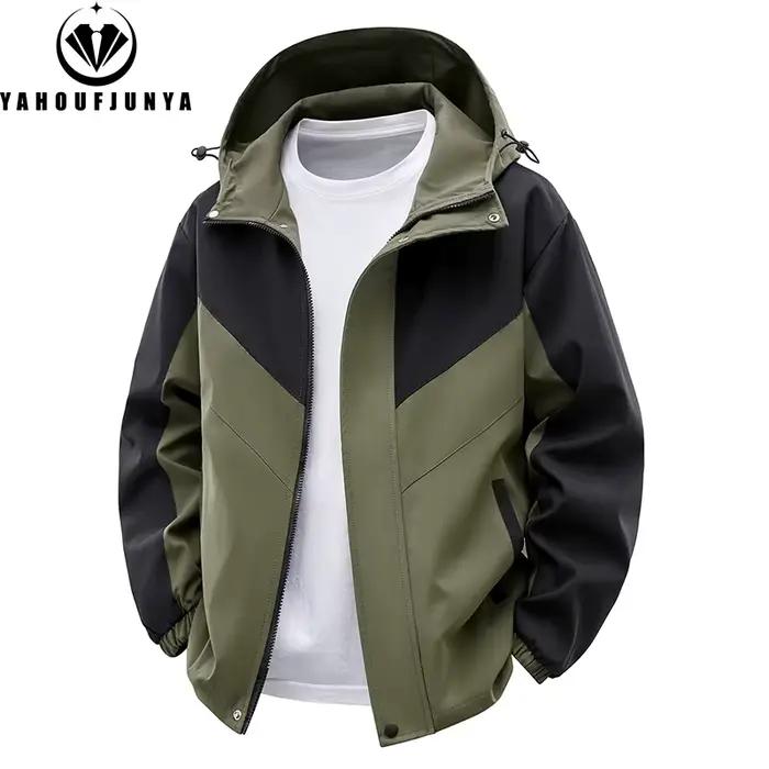 Veste fine à capuche cargo pour homme