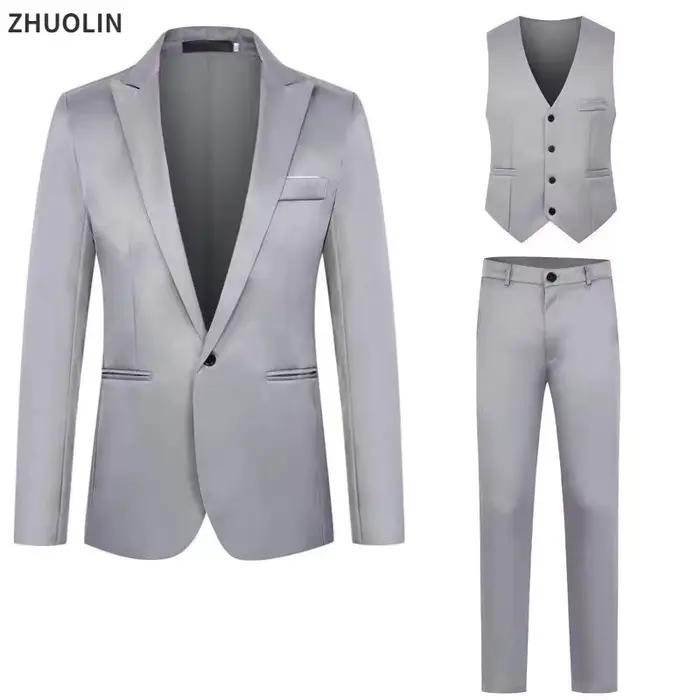 Costumes de mariage de luxe pour hommes ensemble de deux tenues élégantes blazers de mode vestes classiques d'affaires pour hommes occasions spéciales