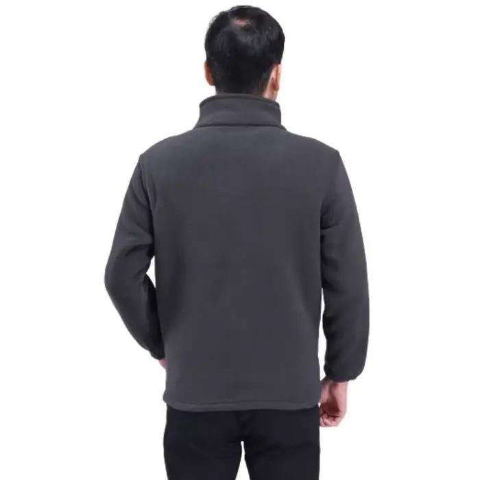 Manteau cardigan en velours à col montant pour hommes