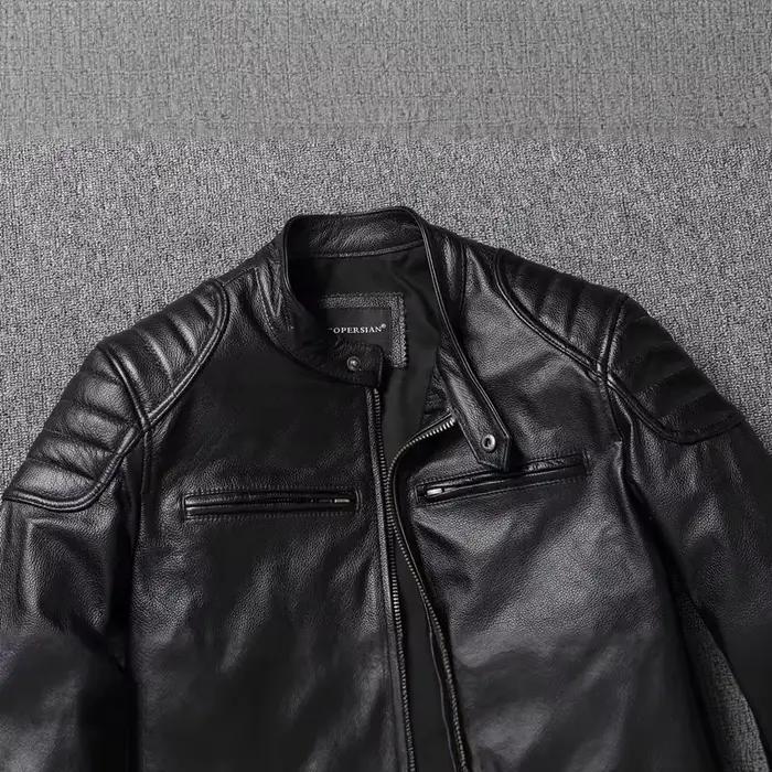 2025 nouvelle veste en cuir hommes