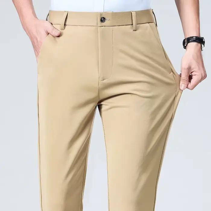Été automne pantalon mince hommes robe formelle costume