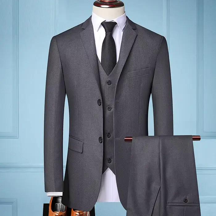 Costume (Blazer + Gilet + Pantalon) pour Homme
