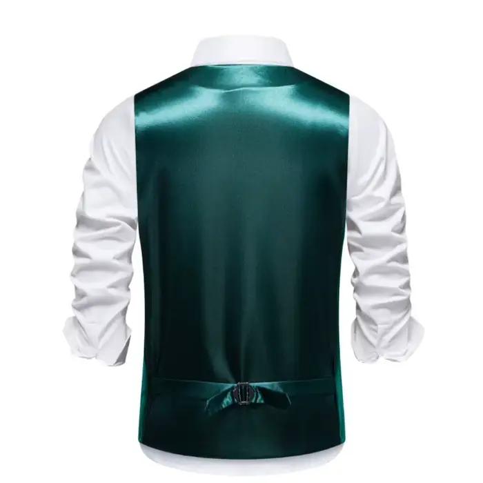 Gilet de costume en velours plat de style britannique haut de gamme bleu royal pour hommes