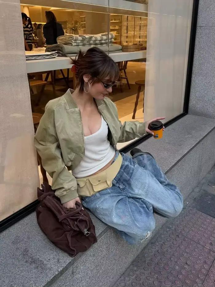 Blouson court pour femme
