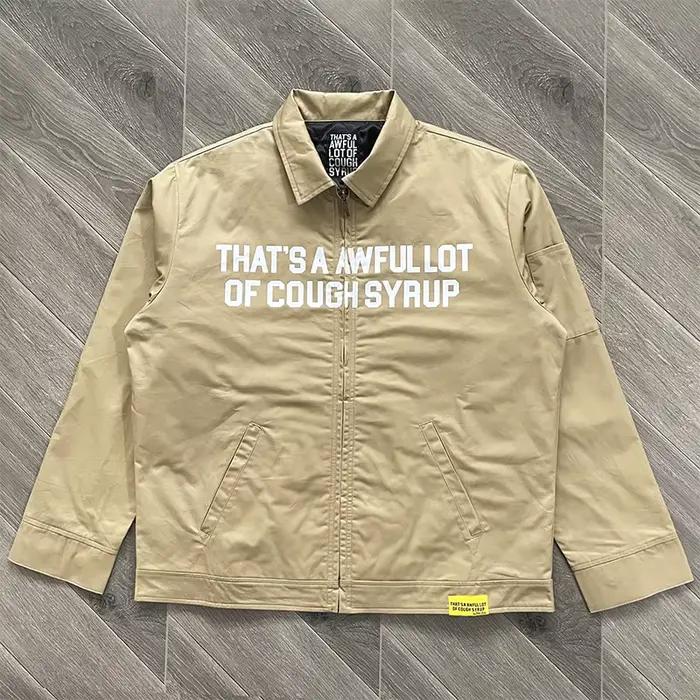 Veste bomber décontractée à imprimé lettres pour homme, vêtement extérieur automne hiver, voyage, confort léger, style moderne