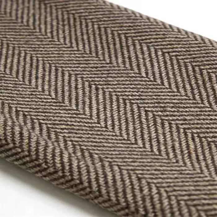 Blazer vintage en tweed à chevrons pour homme avec patchs aux coudes